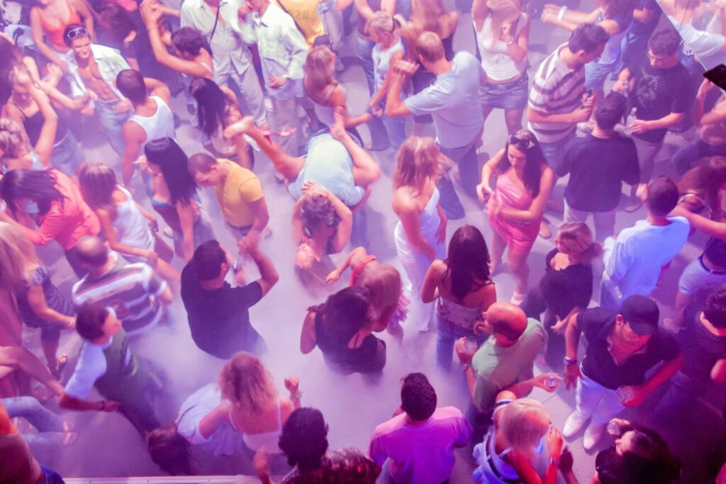 Dubai Nightclub boasts a stunning interior with vibrant lights and an energetic atmosphere.